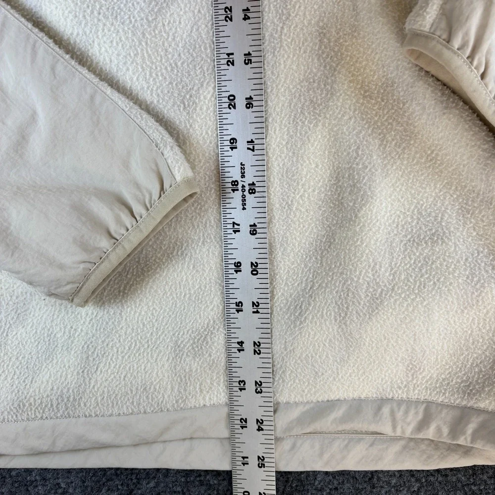 The North Face TKA Kataka Fleece Jacket Mens XL Beige Printed Half Zip Pullover
